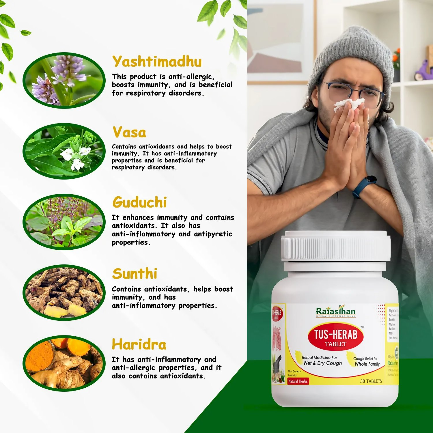 Rajasthan Herbals Tus Herab Tablets