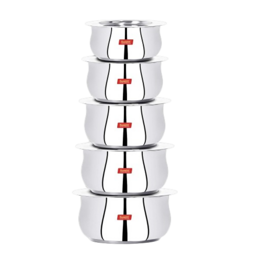 Sumeet Stainless Steel Cookware Set With Lid - Dista