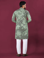 Thumbnail for Anaita Green Chikankari Work Viscose Rayon Straight Kurta - Distacart