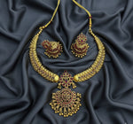Thumbnail for Jewel City Timeless Elegance Of Indian Heritage Handcrafted Red Necklace Set - Distacart
