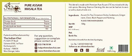 The Indian Chai - Pure Assam Masala Chai - Distacart