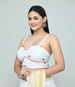 Thumbnail for Joban Fashion Women's White Embroidered Stitched Blouse