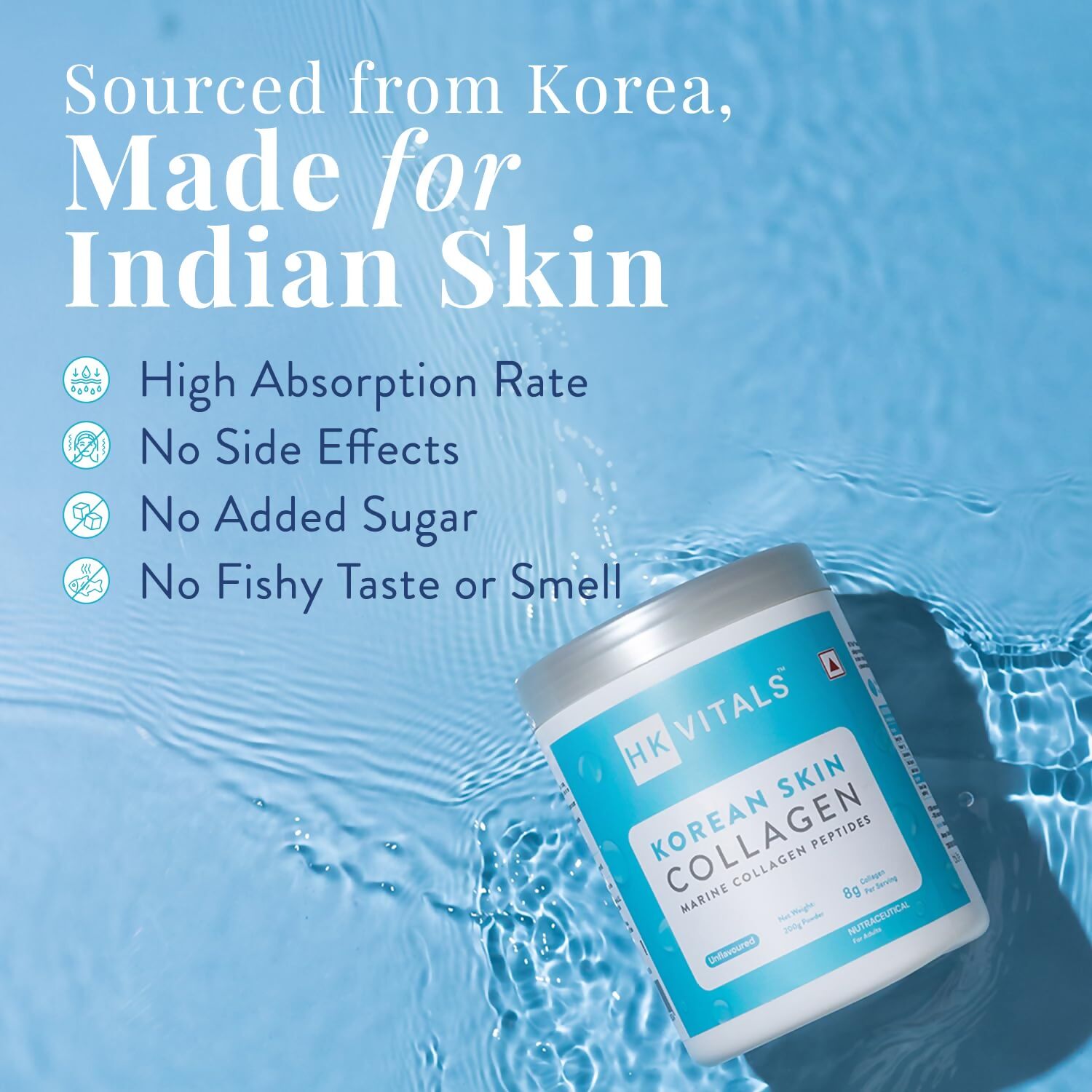 HK Vitals Korean Skin Marine Collagen Powder - Distacart