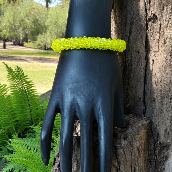 Inhanns Unisex Crystal Bloom – Adjustable Crystal Bead Bracelets - Yellow - Distacart
