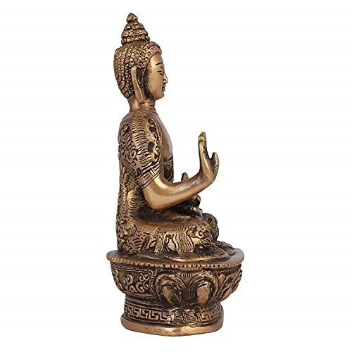 Artvarko Brass Buddha Idol - Distacart