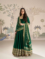 Thumbnail for Aarshi Fashions Green Silk Wedding Gowns