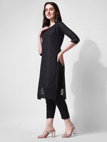 Thumbnail for Embroidered Kurta With Pant, Multicolor - Hiral Fashion - Distacart
