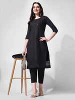 Thumbnail for Embroidered Kurta With Pant, Multicolor - Hiral Fashion - Distacart