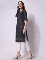 Thumbnail for Embroidered Kurta With Pant, Multicolor - Hiral Fashion - Distacart
