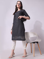 Thumbnail for Embroidered Kurta With Pant, Multicolor - Hiral Fashion - Distacart