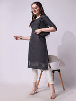 Thumbnail for Embroidered Kurta With Pant, Multicolor - Hiral Fashion - Distacart