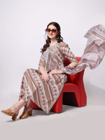 Thumbnail for Nayra Cut Embroidered Kurta With Pant And Dupatta Set, Multicolor - Hiral Fashion - Distacart