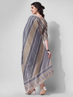 Thumbnail for Nayra Cut Embroidered Kurta With Pant And Dupatta Set, Multicolor - Hiral Fashion - Distacart