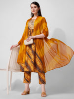 Thumbnail for Embroidered & Printed Kurta With Pant And Dupatta Set, Multicolor - Hiral Fashion - Distacart