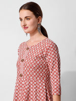 Thumbnail for Lucknowi Embroidered Anarkali Kurta With Pant & Dupatta Set, Multicolor - Hiral Fashion - Distacart