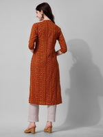 Thumbnail for Ehtnic Motif Printed Kurta, Multicolor - Hiral Fashion - Distacart