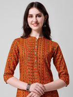 Thumbnail for Ehtnic Motif Printed Kurta, Multicolor - Hiral Fashion - Distacart