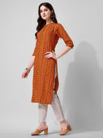 Thumbnail for Ehtnic Motif Printed Kurta, Multicolor - Hiral Fashion - Distacart