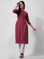 Thumbnail for Ehtnic Motif Printed Kurta, Multicolor - Hiral Fashion - Distacart