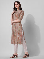 Thumbnail for Ethnic Motif Printed Kurta, Multicolor - Hiral Fashion - Distacart