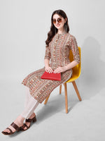 Thumbnail for Ethnic Motif Printed Kurta, Multicolor - Hiral Fashion - Distacart