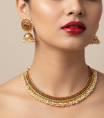 Thumbnail for Jewel City Exquisite Gold-Plated Traditional Choker Necklace Set - Distacart