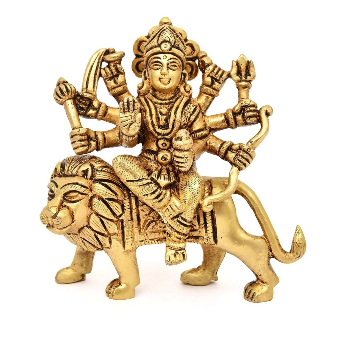Aargkraf Brass Maa Durga Mata Rani Idol - Distacart
