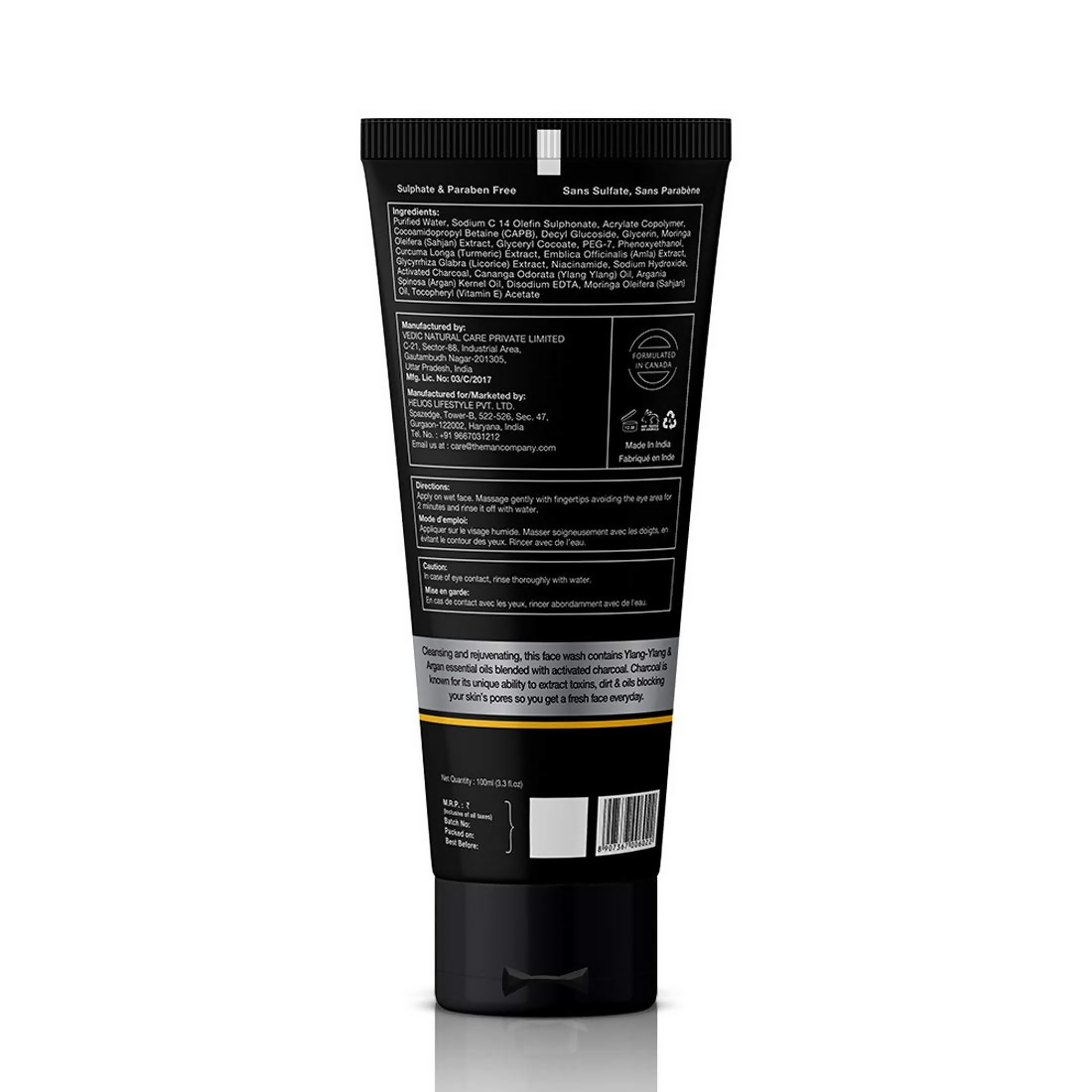The Man Company Charcoal Care Trio Kit Gift Set - Distacart
