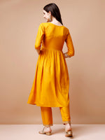 Thumbnail for Alia Cut Embroidered Kurta With Pant & Dupatta, Multicolor - Hiral Fashion - Distacart