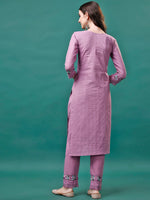 Thumbnail for Embroidered Kurta With Pant & Embroidered Organza Dupatta, Multicolor - Hiral Fashion - Distacart