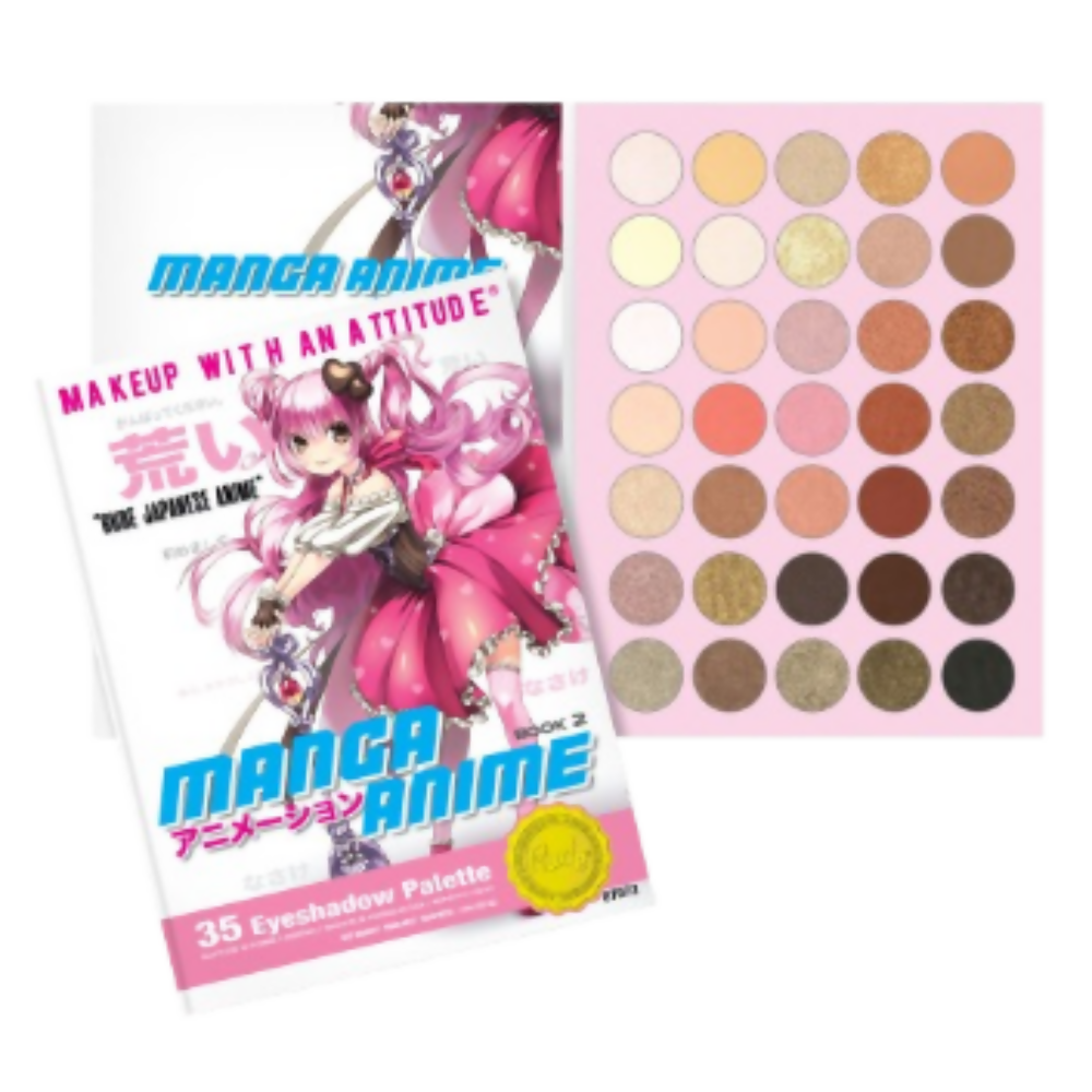 Rude Cosmetics Manga Anime 35 Eyeshadow Palette - Distacart
