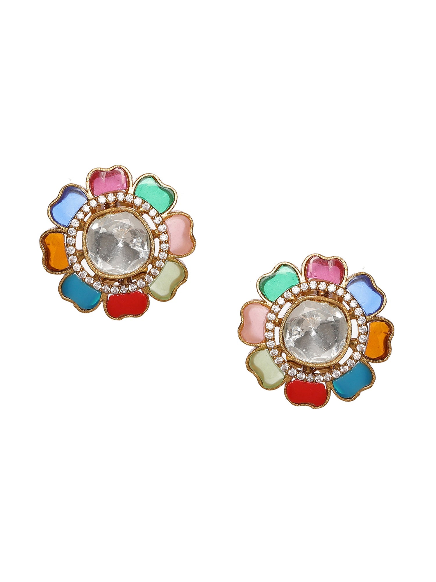 Round Multi Studs - Ruby Raang