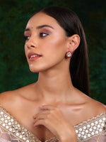 Thumbnail for Teardrop Maroon Studs - Ruby Raang