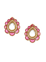 Thumbnail for Teardrop Maroon Studs - Ruby Raang