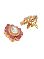Thumbnail for Teardrop Maroon Studs - Ruby Raang