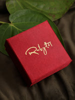 Thumbnail for Teardrop Maroon Studs - Ruby Raang