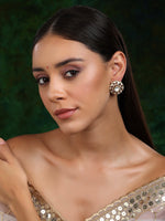 Thumbnail for Kundan oversized Studs - Ruby Raang