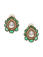 Thumbnail for Teardrop Green Studs - Ruby Raang