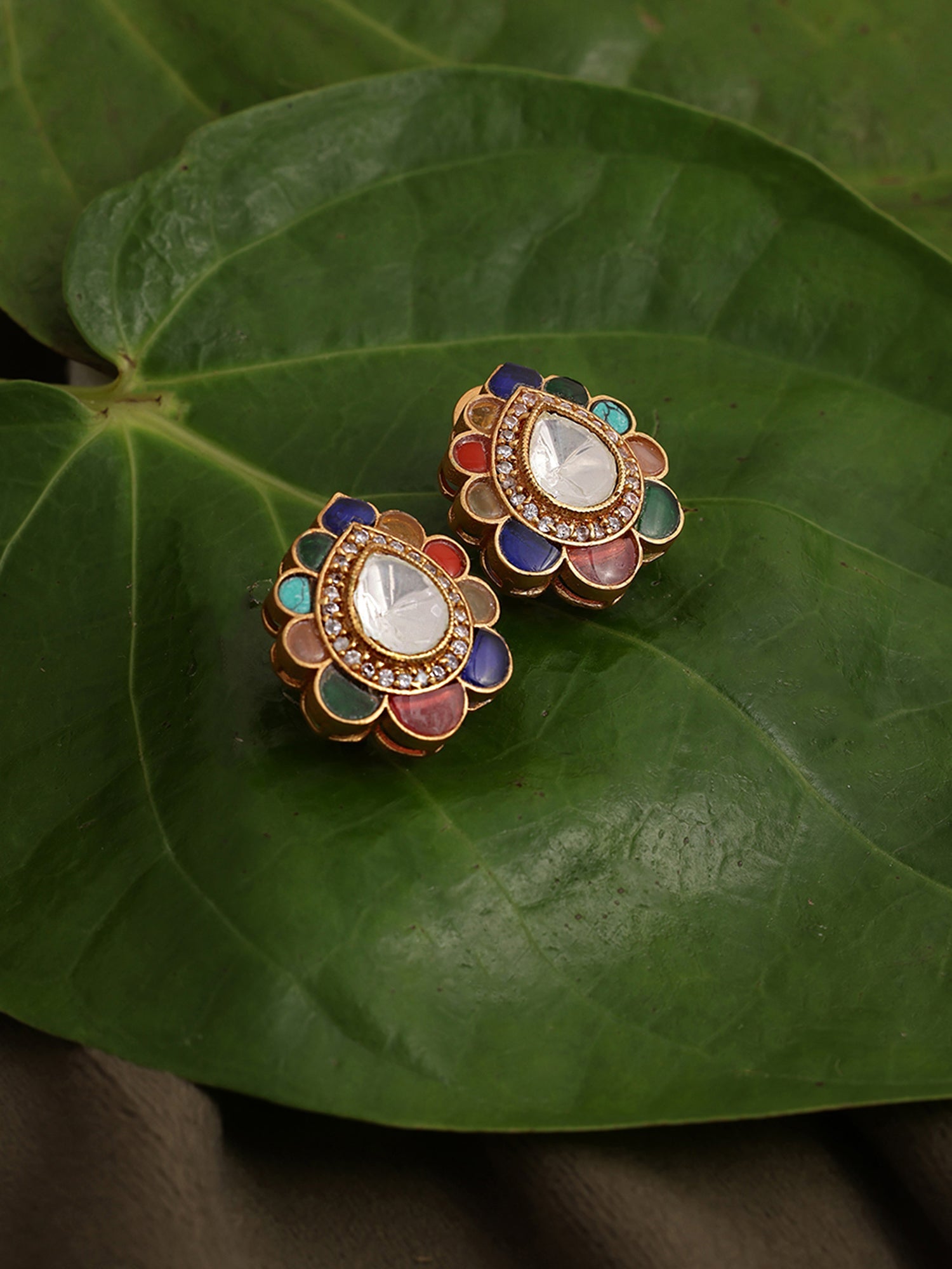 Teardrop Multi Studs - Ruby Raang - Distacart