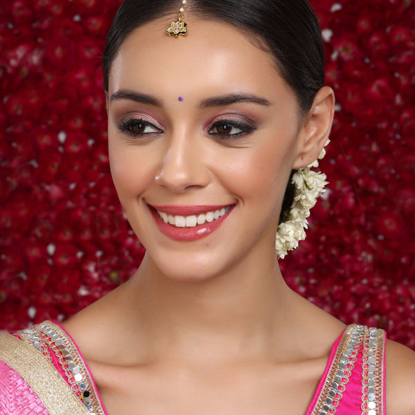 Kundan Maang Tikka - Ruby Raang - Distacart