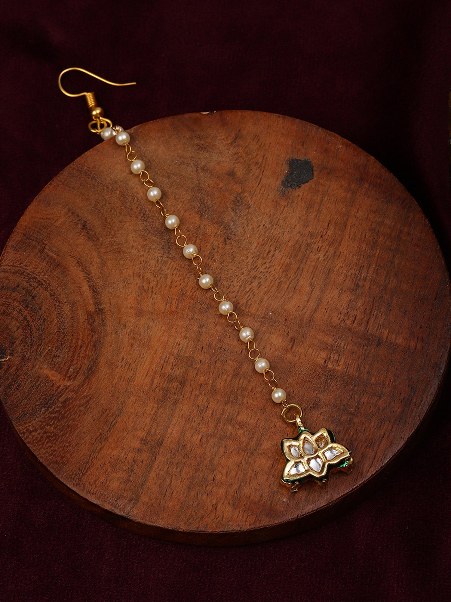 Kundan Maang Tikka - Ruby Raang - Distacart