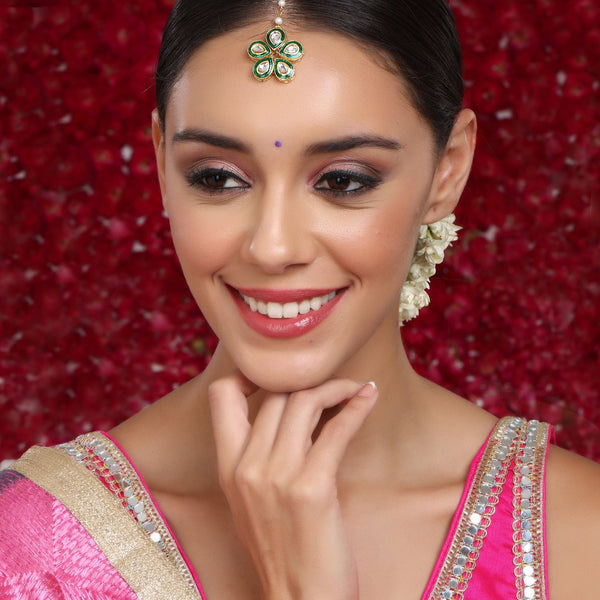 Meenakari Maang Tikka - Ruby Raang - Distacart