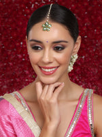 Thumbnail for Meenakari Maang Tikka - Ruby Raang