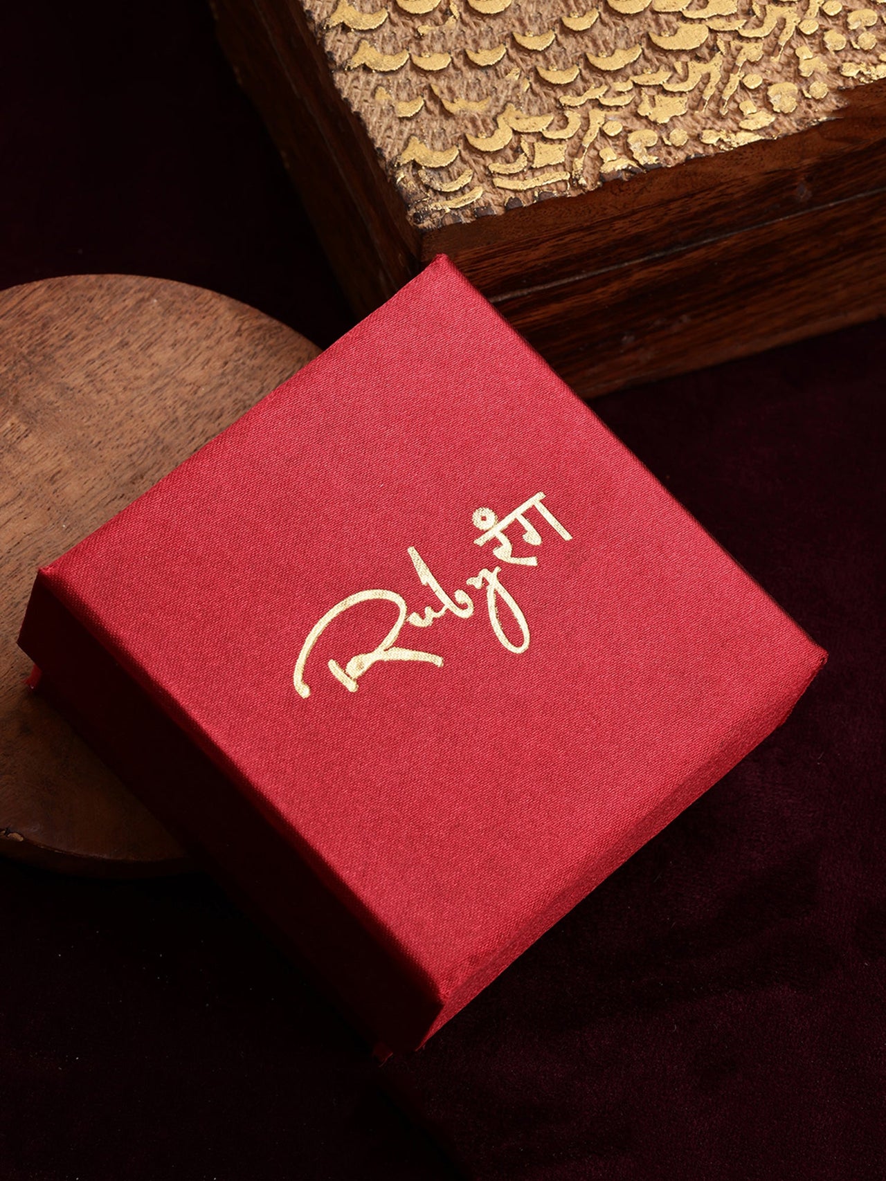 Meenakari Maang Tikka - Ruby Raang