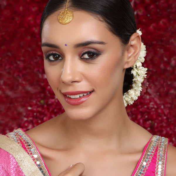 Golden Maang Tikka - Ruby Raang - Distacart