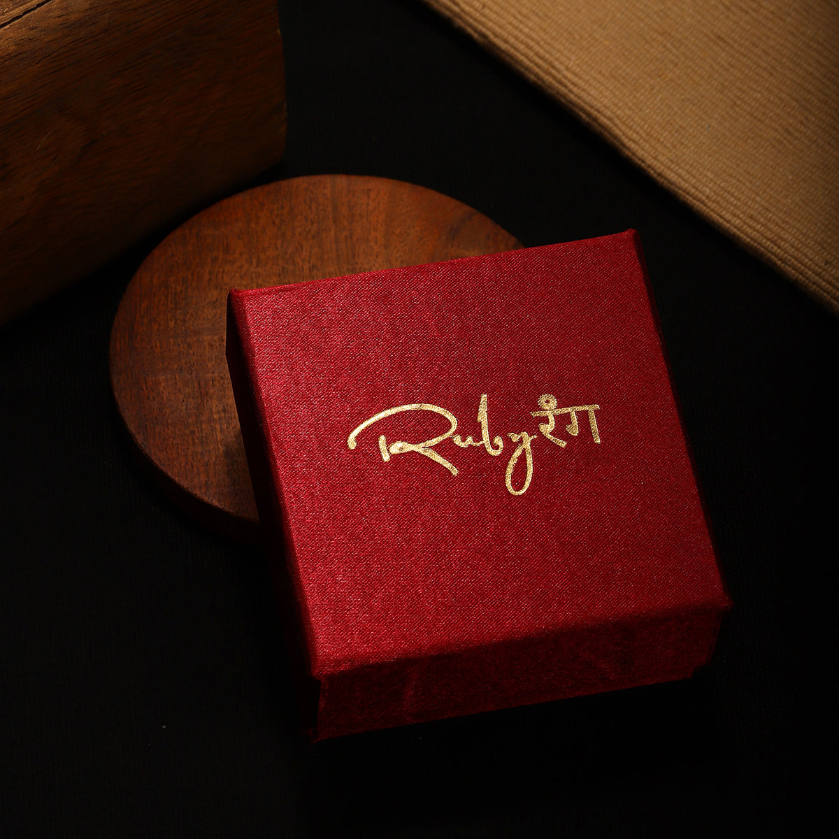 Golden Maang Tikka - Ruby Raang