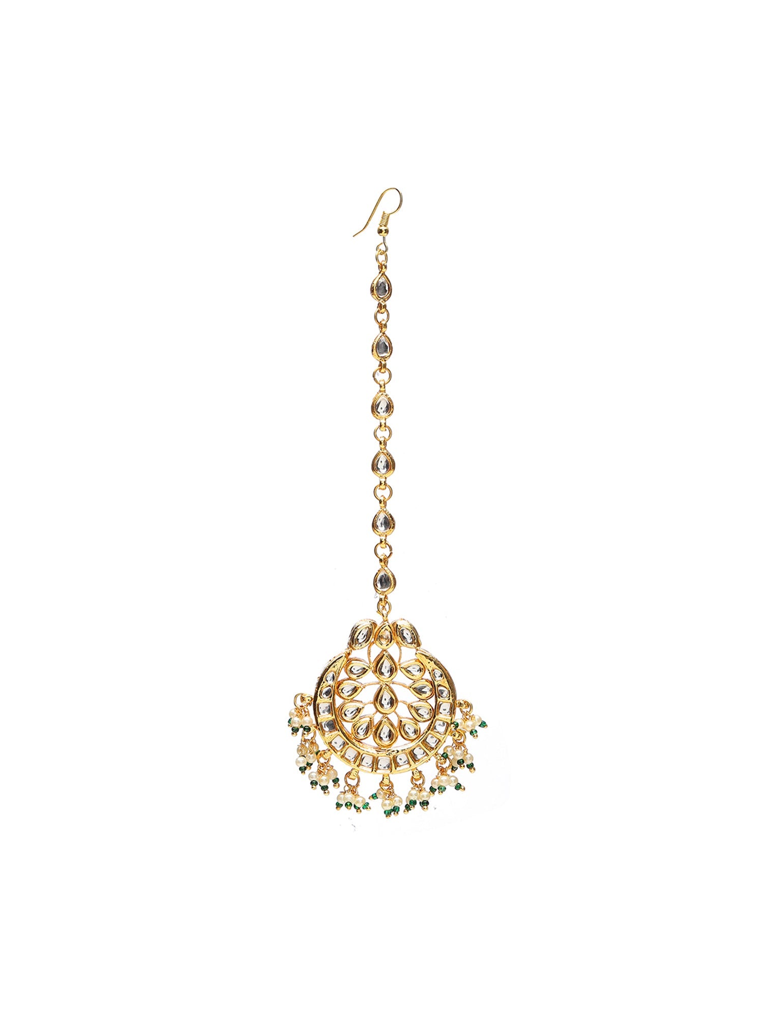 Kundan Chand Maang Tikka - Ruby Raang