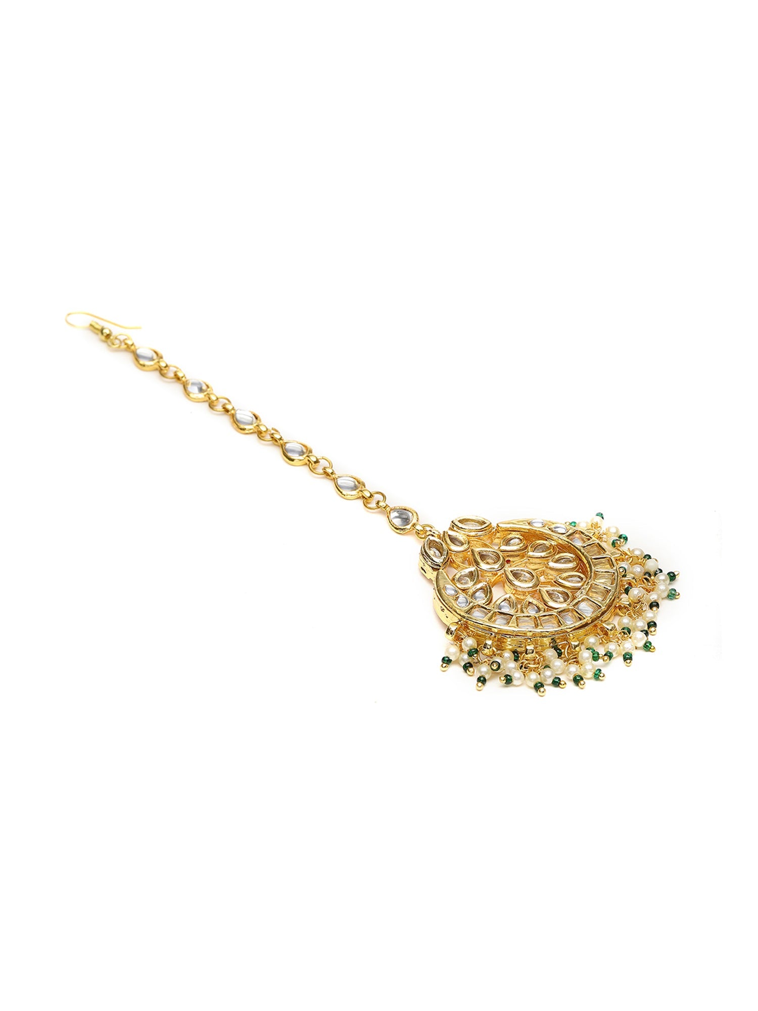 Kundan Chand Maang Tikka - Ruby Raang