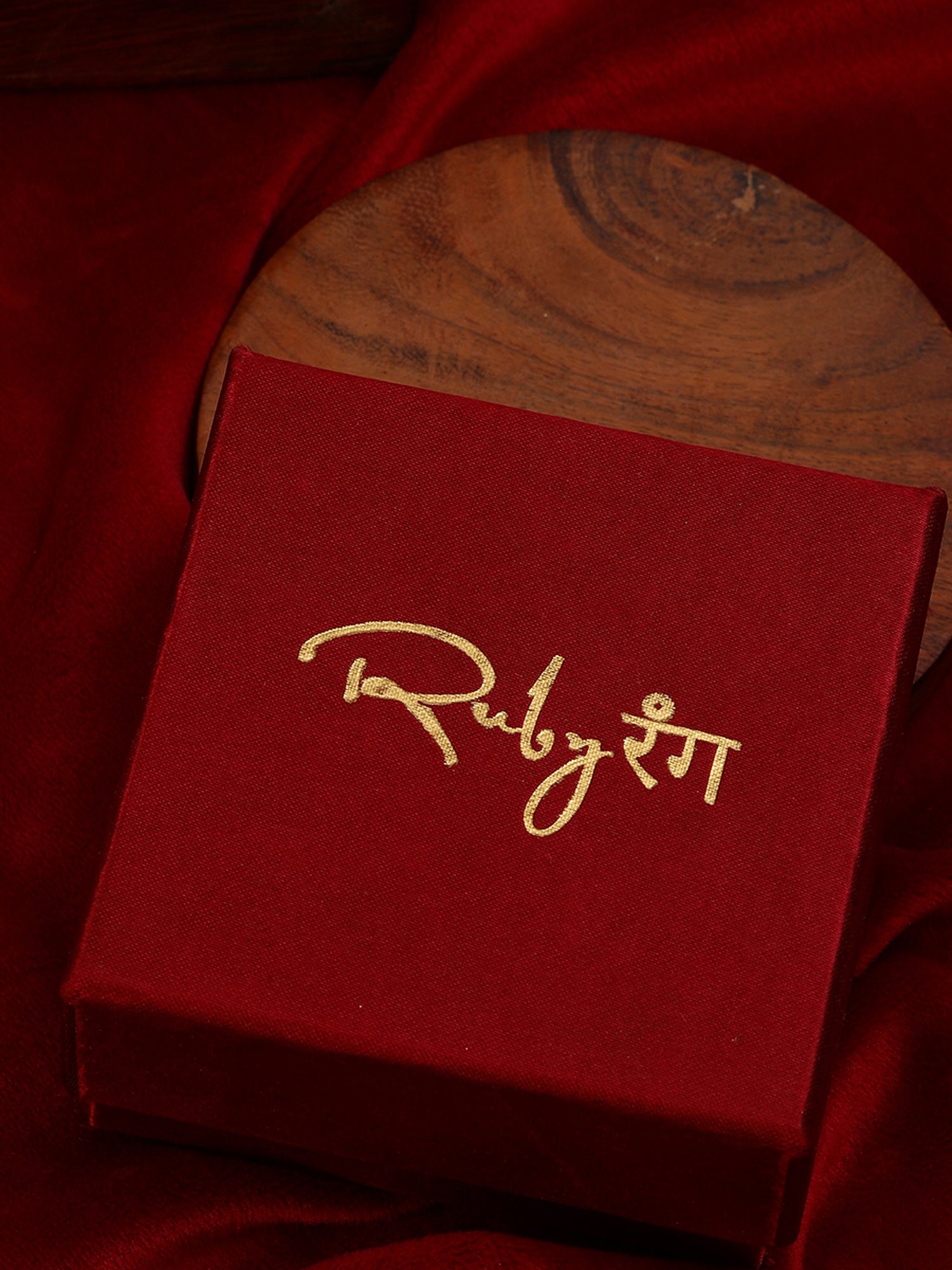 Oversized Round Cocktail Kundan Ring - Ruby Raang