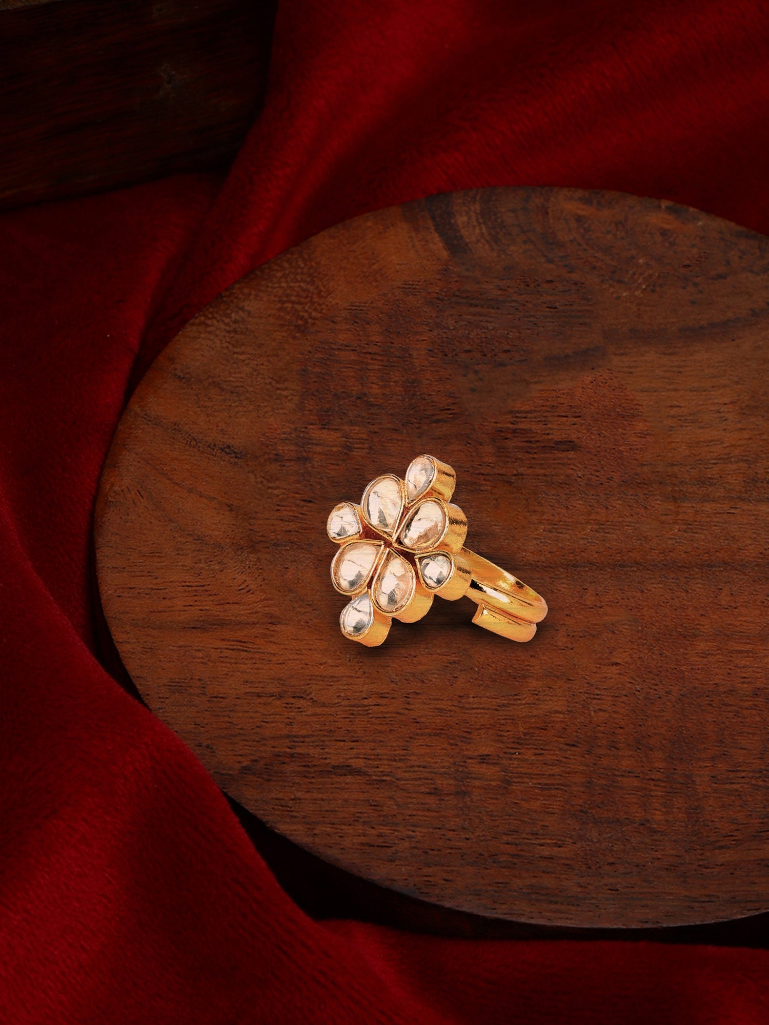 Kundan Ring - Ruby Raang - Distacart